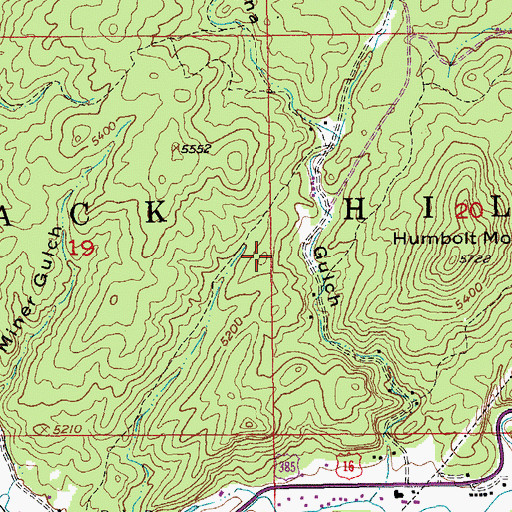 Topographic Map of Black Metal Mine, SD