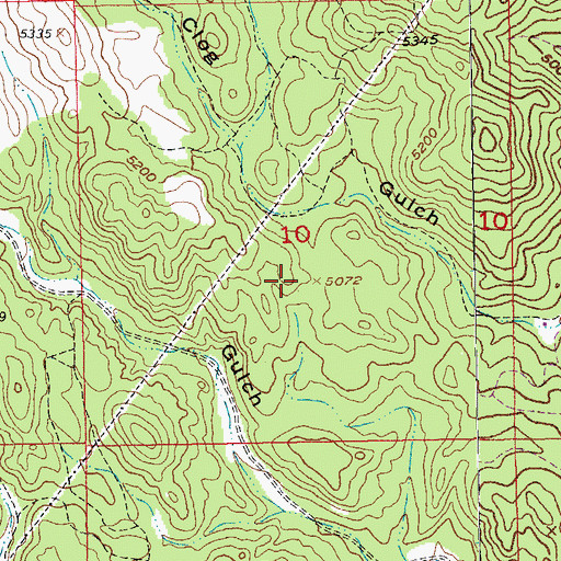 Topographic Map of Black Crystal Mine, SD