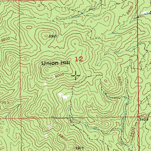 Topographic Map of Buckeye and Lena Mine, SD