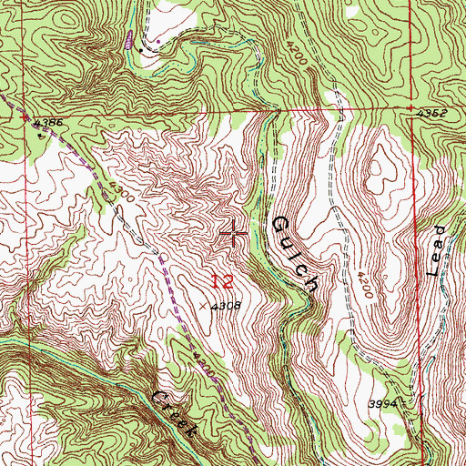 Topographic Map of Tiger Lode Mine, SD