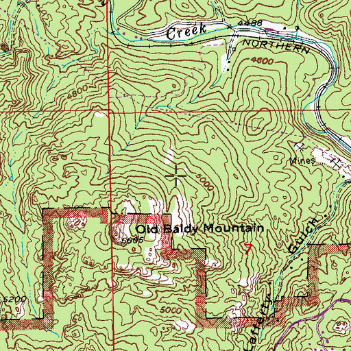 Topographic Map of Big Shot Mine, SD