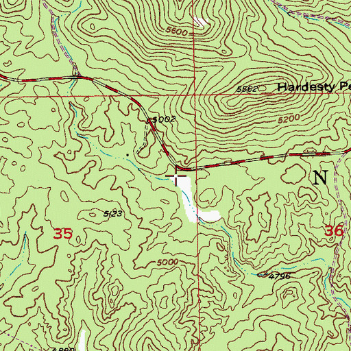 Topographic Map of Samelias Mine, SD