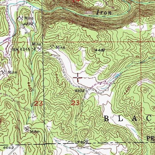 Topographic Map of Maderposson Mine, SD