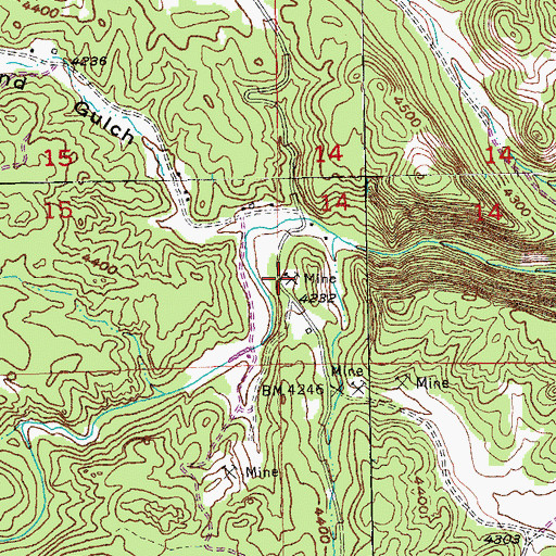 Topographic Map of Otlershagen Prospect Mine, SD