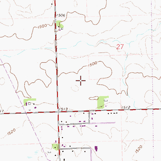 Topographic Map of Klein Subdivision, SD