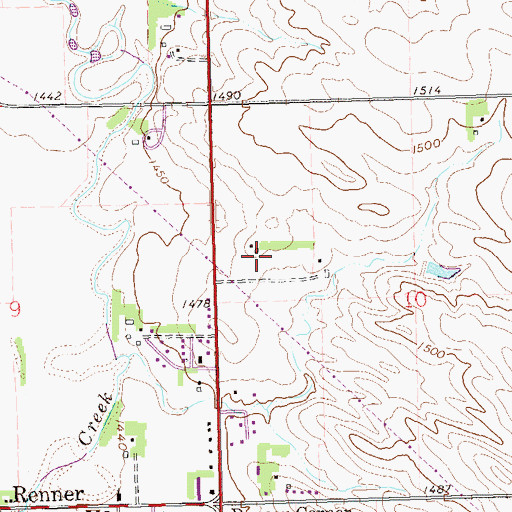 Topographic Map of Sorum Heights, SD