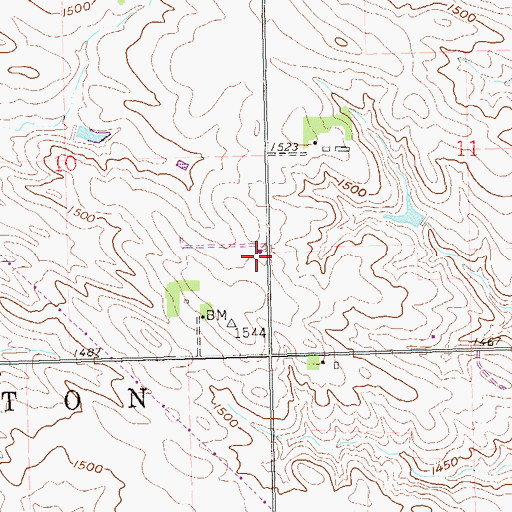Topographic Map of McCroskey Addition, SD