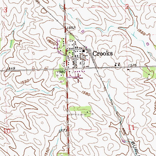 Topographic Map of Johnsons Addition, SD