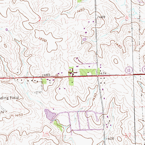 Topographic Map of Hill Ridge Development, SD