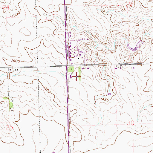 Topographic Map of Split Rock Heights, SD