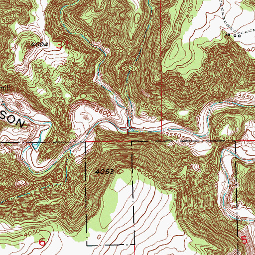 Topographic Map of Wolf Canyon, SD