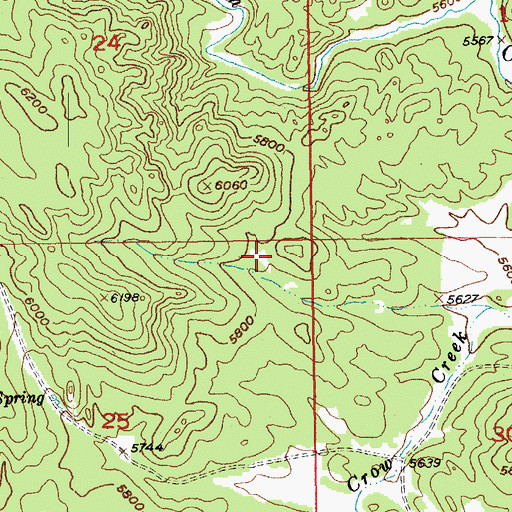 Topographic Map of Turk Group Mine, SD