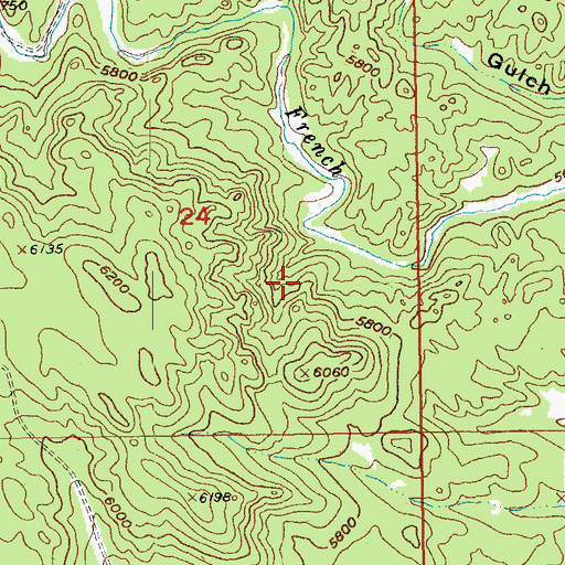 Topographic Map of Newark Group Mine, SD
