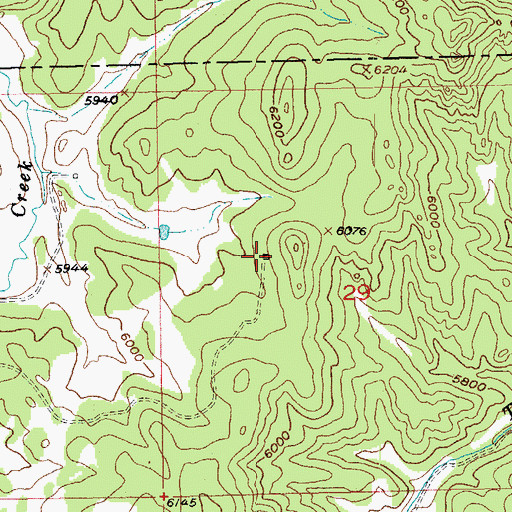 Topographic Map of Grand Junction and Hartford Group Mine, SD