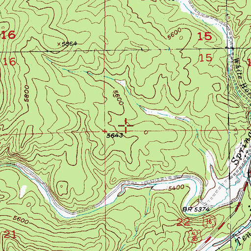 Topographic Map of Naiad Queen Lode Mine, SD