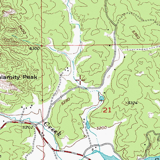 Topographic Map of IXL Lode Mine, SD