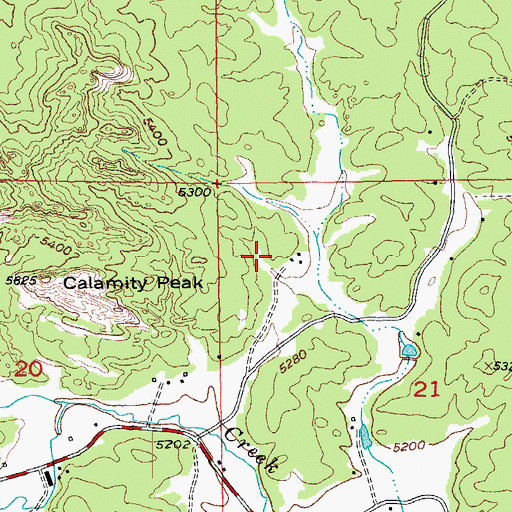 Topographic Map of IXL Fraction Mine, SD