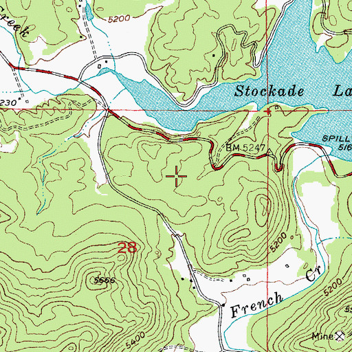 Topographic Map of Tillisons Mine, SD