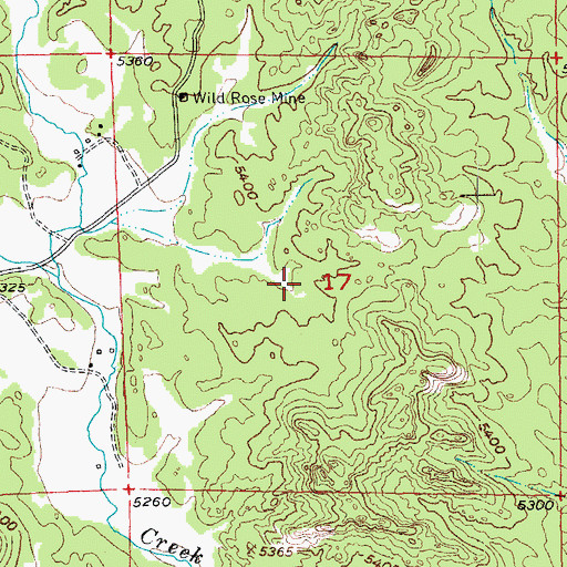 Topographic Map of Come Along Lode Mine, SD