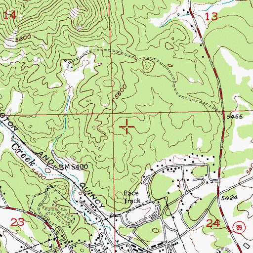 Topographic Map of Surprise Mica Mine, SD
