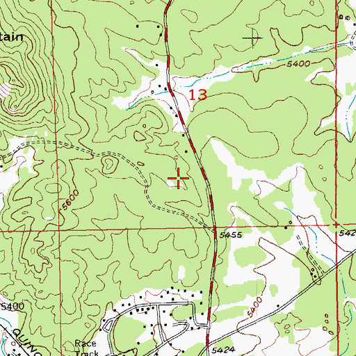 Topographic Map of Big Horn Lode Mine, SD