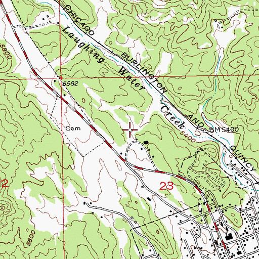 Topographic Map of Homestead Number 3 Prospect Mine, SD