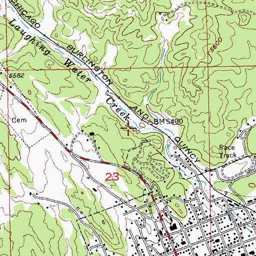 Topographic Map of Homestead Number 2 Prospect Mine, SD
