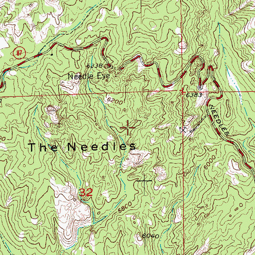 Topographic Map of November Mine, SD