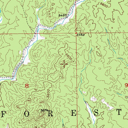 Topographic Map of E M Lode Mine, SD