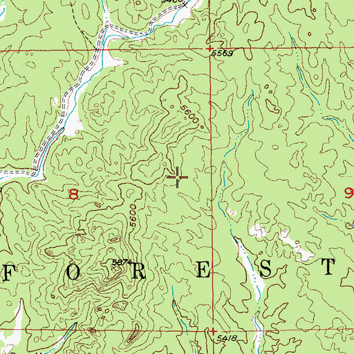 Topographic Map of A M Lode Mine, SD