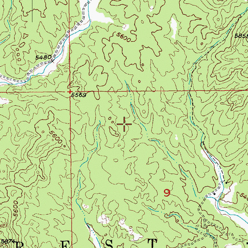 Topographic Map of Pick Lode Mine, SD