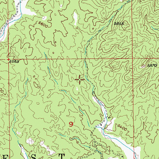 Topographic Map of Bet Lode Mine, SD