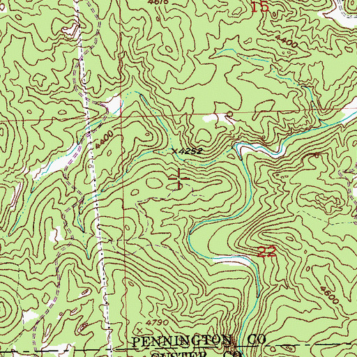 Topographic Map of Eclipse Group Mine, SD