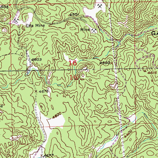 Topographic Map of Champion Mine, SD