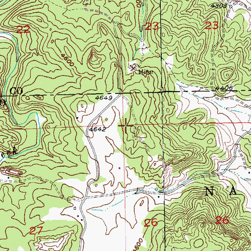 Topographic Map of Put Mine, SD