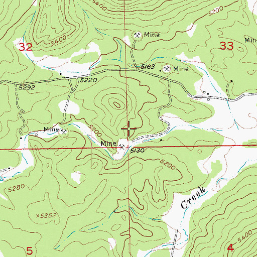 Topographic Map of Sonny Boy Lode Mine, SD