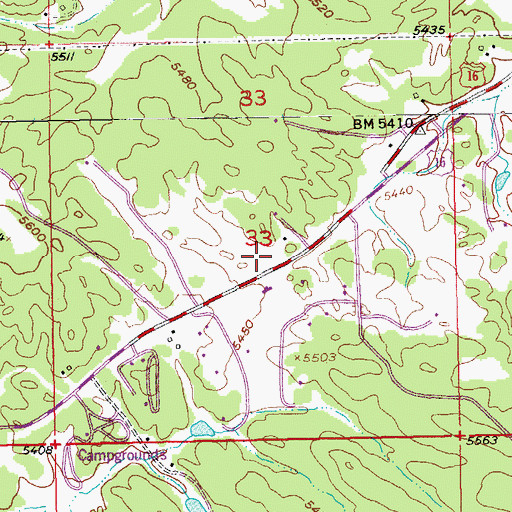 Topographic Map of Bebington Group Mine, SD