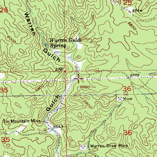 Topographic Map of Highview Prospect, SD