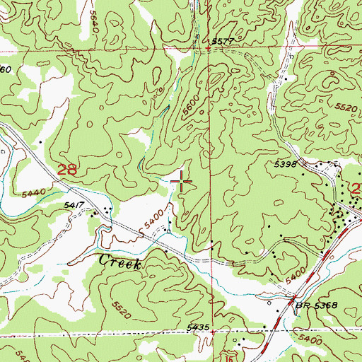 Topographic Map of Dorothy V Prospect Mine, SD