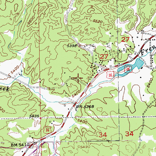 Topographic Map of Dorothy Number 1 Lode Mine, SD