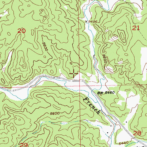 Topographic Map of Independence Lode Mine, SD