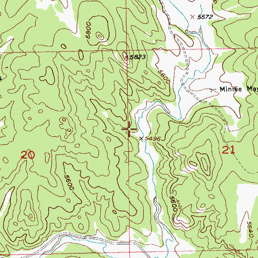Topographic Map of Independence Number 1 Lode Mine, SD