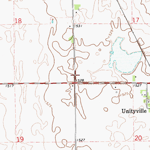 Topographic Map of Sun Prairie Township Hall, SD
