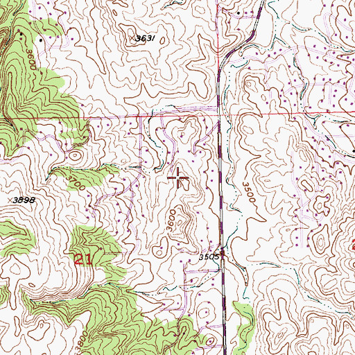 Topographic Map of Wildwood Addition, SD