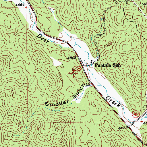 Topographic Map of J and E Trailer Court, SD