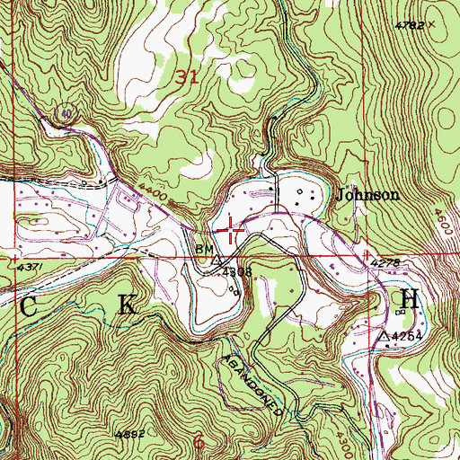Topographic Map of Melcore Acres Subdivision, SD