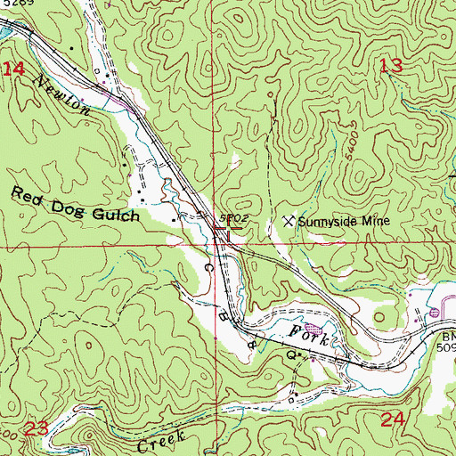 Topographic Map of Gold Mountain Subdivision, SD