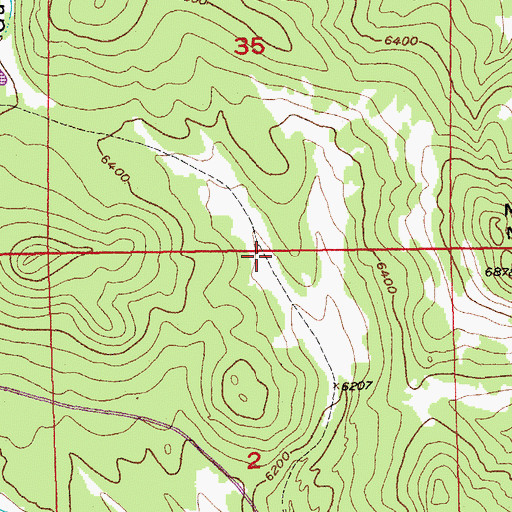 Topographic Map of Medicine Mountain Ranch, SD