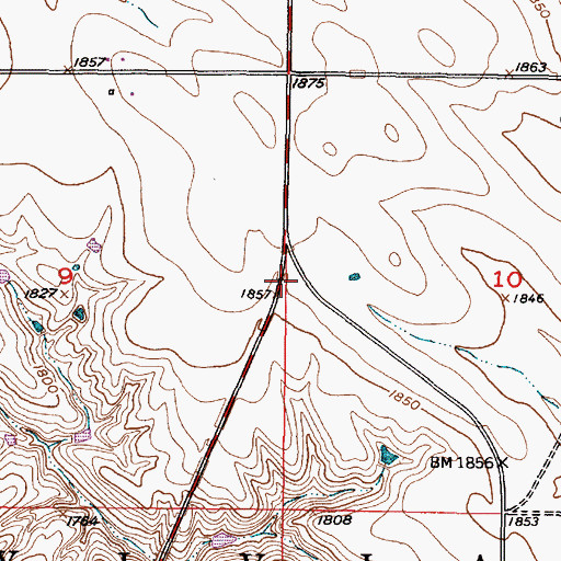 Topographic Map of Allyn School, SD