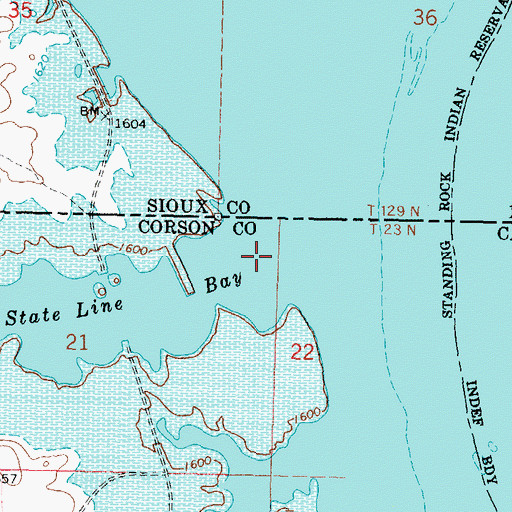 Topographic Map of Blackfoot Creek, SD